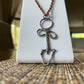 Abstract Sterling Silver Sigil Pendant Fertility Abundance Charm Totem Necklace Jewelry Gift