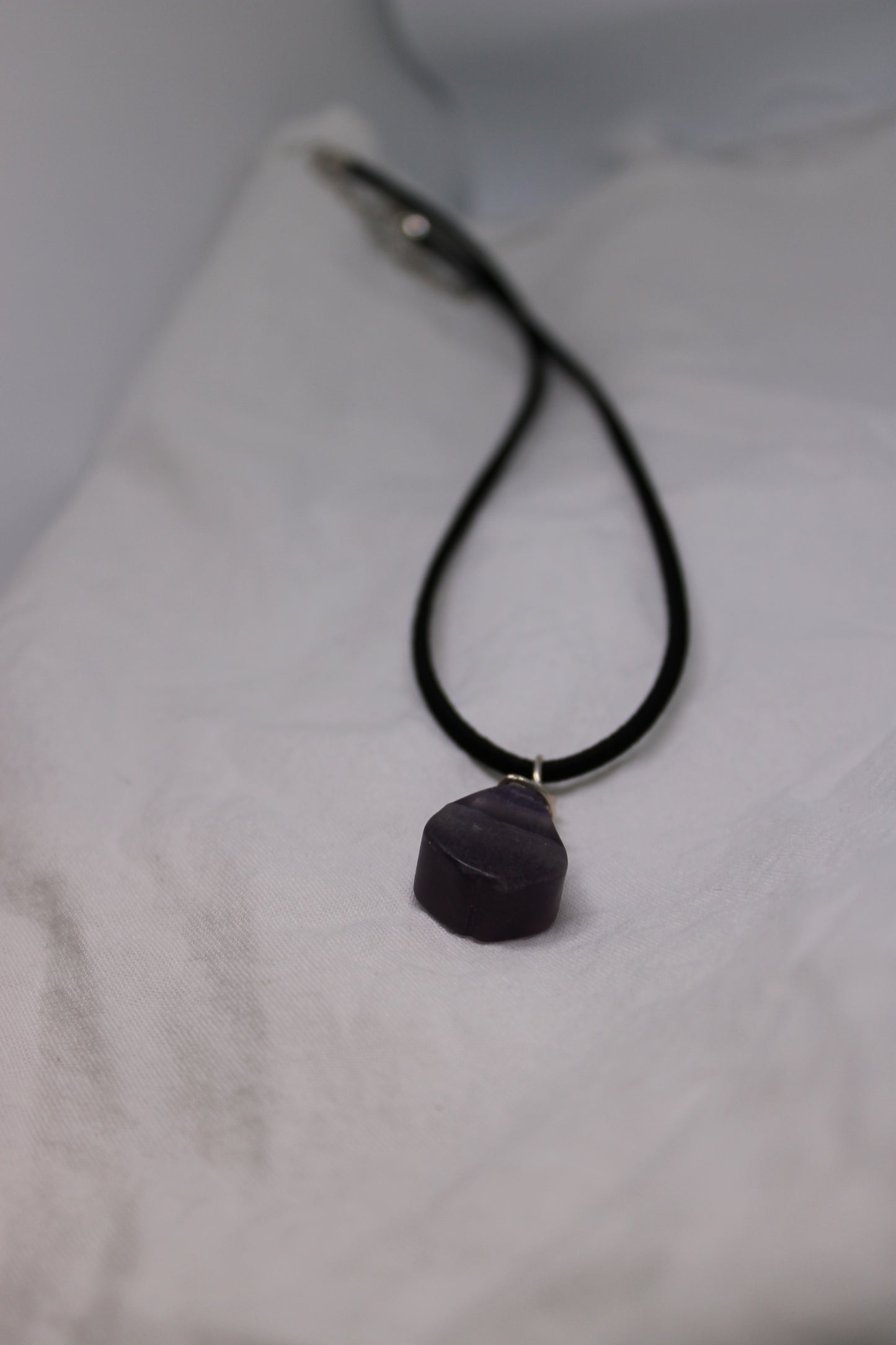 Sterling Silver Fluorite Simple Necklace Jewelry