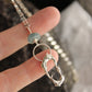 Kyanite Sterling Silver Bead Chain Necklace- Handmade