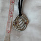 Pink Tourmaline Sterling Silver Sigil Symbol Spiral Necklace Jewelry Pendant