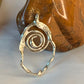 Fused Sterling Silver Spiral Pendant . Designer made by hand. 925 sterling silver. spiral geometric design