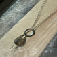 sterling silver labradorite drop sterling pendant 18 inch chain. MADE IN USA