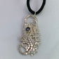 Iolite Sterling Silver Filigree Abstract Fused Necklace