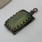 Prehnite Sterling Silver Pendant . Handmade - one of a kind design. Each piece is unique - 