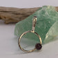 Minimalist Amethyst Sterling Silver Circle Pendant Geometric Design